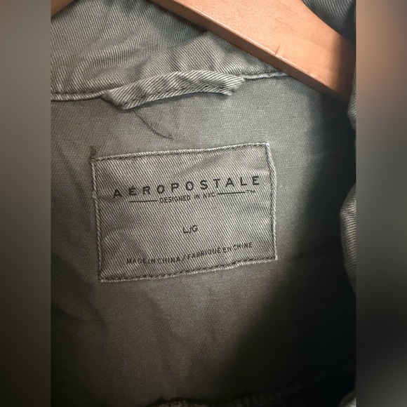 Aeropostale Olive Green Jacket with Label Detail - Picture 2 of 5